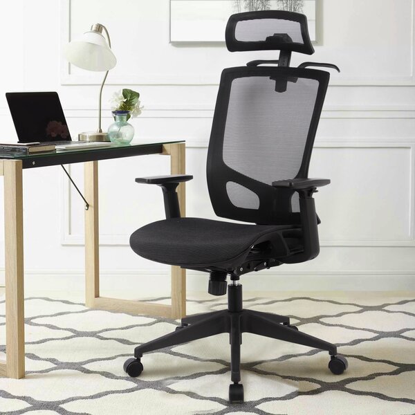 Inbox Zero Ergonomic Mesh Office Chair W/Adjustable Backrest Armrest